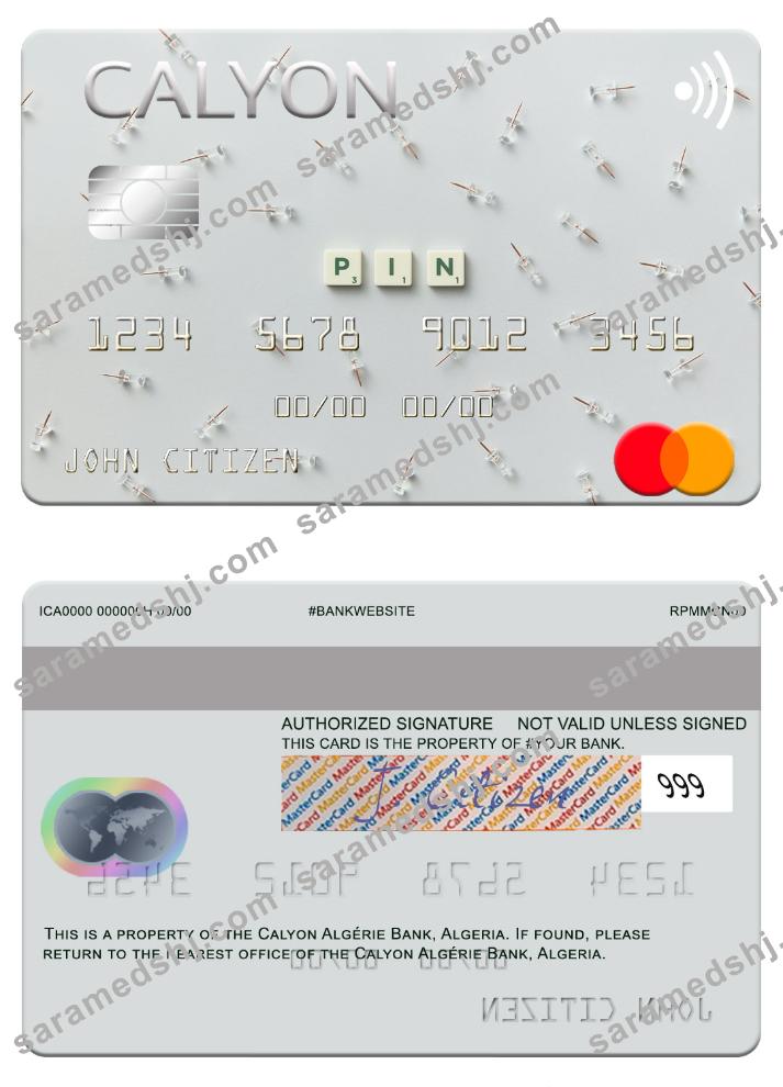 Algeria Calyon Algérie Bank mastercard